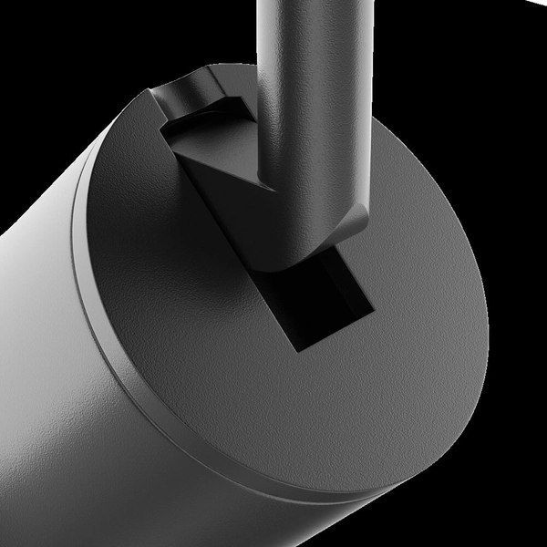 Lampa sufitowa szynowa jednofazowa Virar TR022-1-GU10-B ścieżka świetlna czarna