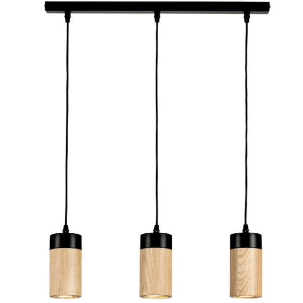 Loftowa LAMPA wisząca ANNICK 1419304 Britop drewniana OPRAWA tuby zwis