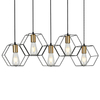 Wisząca lampa salonowa Aina druciaki industrial złote
