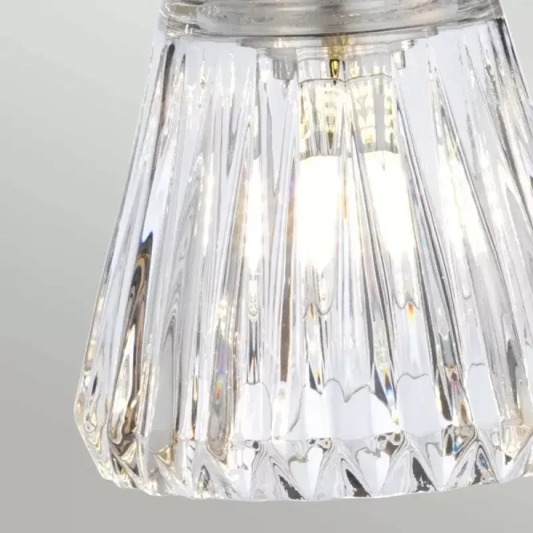 Łazienkowy kinkiet ścienny szklany KEYNES QN-KEYNES4-BATH IP44 srebrny