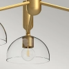 Modernistyczna wisząca lampa Jude ALM-JUDE3-GD-CL szklana złota