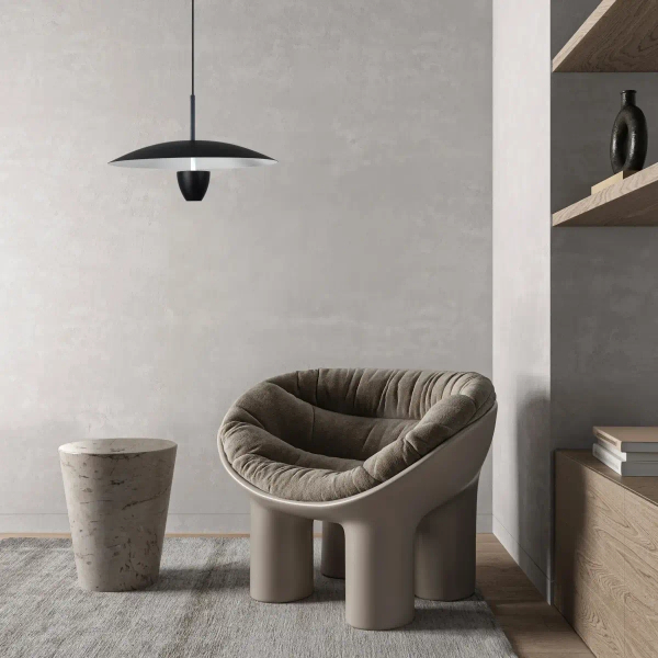 Wisząca lampa nad stół Ufo LP-0408/1P L BK LED 12W 3000-6000K czarna