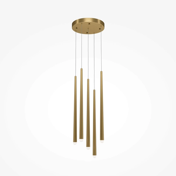 Lampa wisząca LED 30W 4000K tuby mosiądz Cascade OUTLET