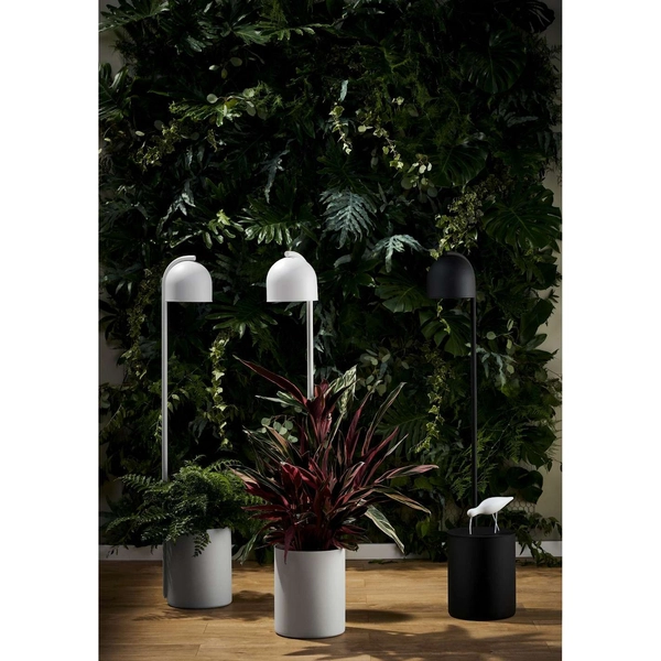 LAMPA podłogowa BOTANICA 40848101 Kaspa dekoracyjna OPRAWA stojąca tuba z doniczką biała