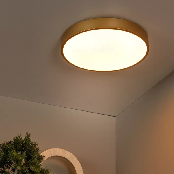 Lampa sufitowa UNAR 79185/40/02 Lucide LED 24W 2700K do salonu złota