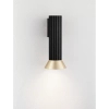 Metalowa lampa ścienna MARENZO LE45603 do sypialni czarna złota