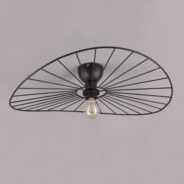 Nasufitowa lampa Chapeau R61451032 RL Light kapelusz japandi czarna