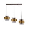 Potrójna wisząca lampa nad stół Spiega 33-32027 klosz mosiądz czarny