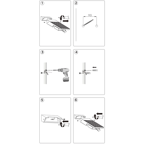 Regulowana LAMPA ścienna TILLY 6901201000 Lutec solarna OPRAWA kinkiet LED 4W 4000K zewnętrzny IP44 szary