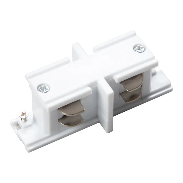 Konektor szynoprzewodowy 3-obwodowy Track ML2138 prosty mini biały