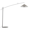 Designerska podłogowa lampa POISE 11767 do sypialni szara
