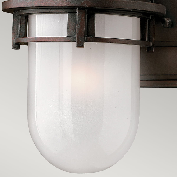 Lampa zewnętrzna naścienna HK-REEF-MINI-VZ Hinkley nadmorska brązowa