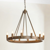 Lampa wisząca Chevalier 61026 Endon metal świecznikowa vintage brązowa