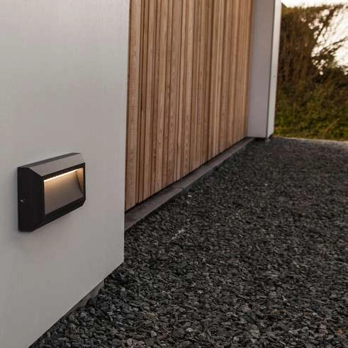 Elewacyjna LAMPA ogrodowa HELENA 5191602118 Lutec metalowa OPRAWA outdoor LED 10W 4000K ścienna IP54 szara