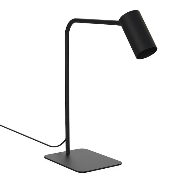 Gabinetowa lampa stojąca Mono 7706 czarna tuba ruchoma na stolik