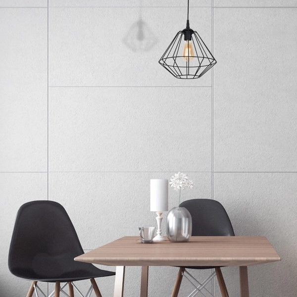 LAMPA wisząca COLIN MLP4789 Milagro metalowa OPRAWA druciana klatka ZWIS industrialny czarny