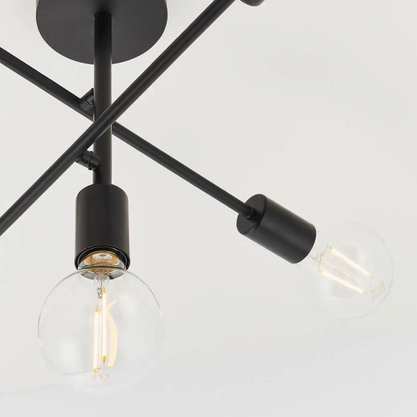 Sufitowa lampa do salonu Studio 79502 loftowa czarny matowy
