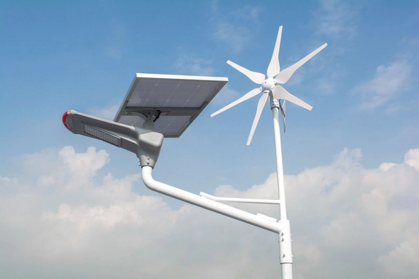 Hybrydowa latarnia uliczna Windsun WS-G06-60W Greenie LED 60W IP66 biała