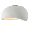 Kopułowa lampa sufitowa STONE DN426-50C metalowa do salonu biała