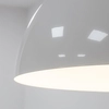Kopułowa lampa zwieszana Hemisphere Super 10695 Nowodvorski do salonu biała