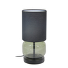 Lampka nocna z abażurem Dorme TB-63748-BL-GR Italux czarny zielony