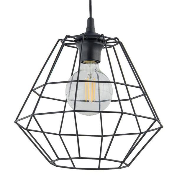 Rustykalna lampa wisząca Diamond 6206 TK Lighting druciana czarna