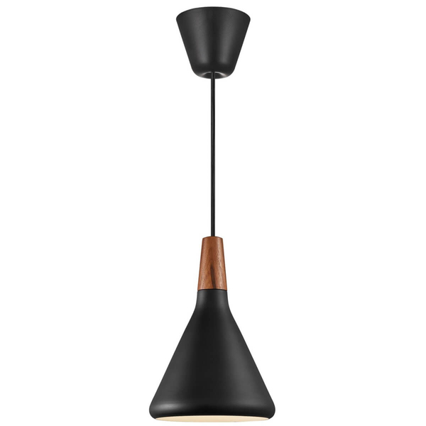 Metalowa lampa wisząca Nori 2120803003 do jadalni czarny brązowy