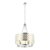 LAMPA wisząca Verno Cromo Orlicki Design metalowa OPRAWA ażurowy zwis chrom kremowy