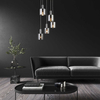 Nowoczesna LAMPA wisząca DONATI 5251 Rabalux szklany zwis kaskada chrom