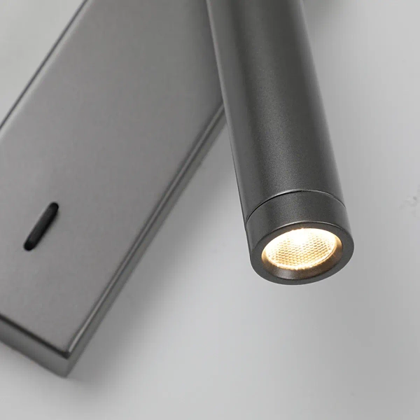 Regulowany kinkiet ścienny Cali WL-21017-GR LED 2,5W 3000K podłużny szary