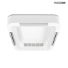 Lampa sufitowa z wentylatorem Fanlight 5900168832329 Moosee ściemnialna biała