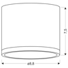 Sufitowa lampa 2275956 okrągła plafon LED 9W 4000K metalowy złoty czarny