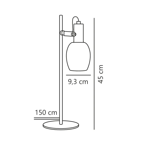 Biurkowa lampka do gabinetu Arild 2312305003 regulowana czarny mosiądz
