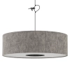 Regulowana wisząca lampa LAGO 11675 tuba tkanina szara