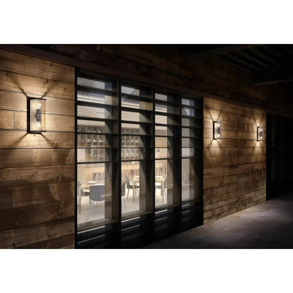 Podłużny kinkiet ścienny CLAIRE 27883/02/30 Lucide IP54 loft antracyt