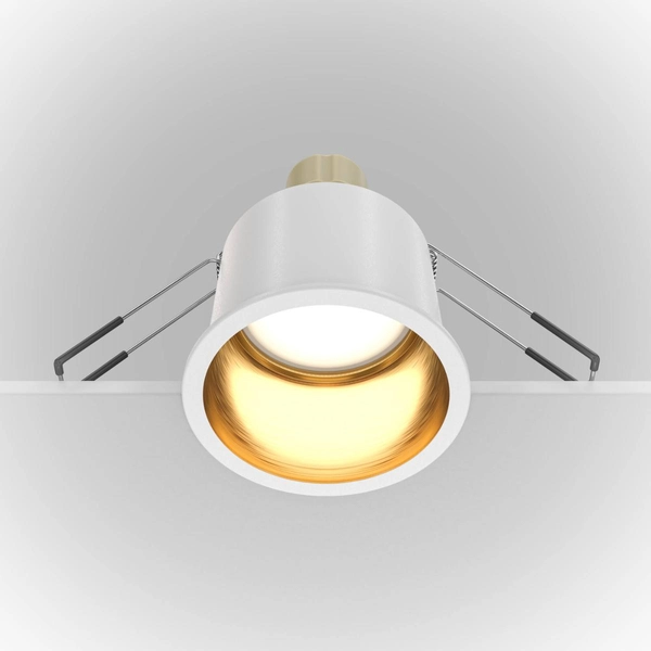 Oczko sufitowe Reif DL049-01WG podtynkowe białe złote