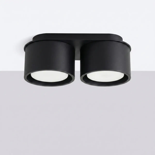 Lampa sufitowa downlight MODO czarna SL.2439 2xGx53 metalowa tuba