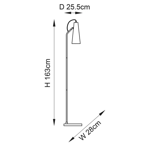 Lampa podłogowa z włącznikiem nożnym Karna 107528 mosiężna