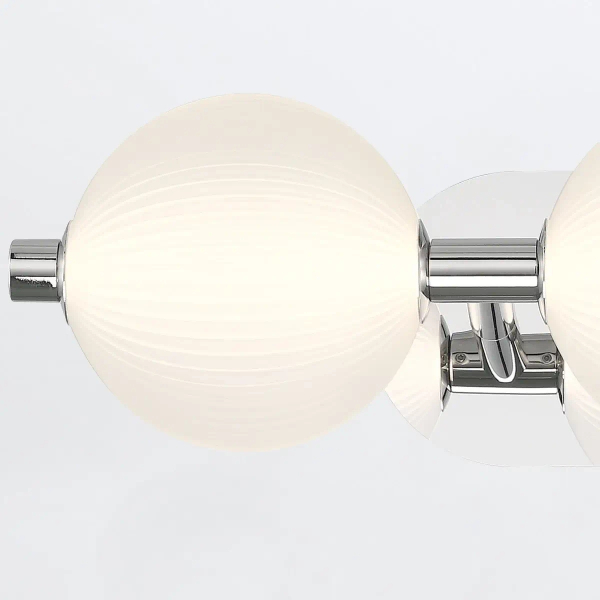 Ścienna lampa Palmas QN-PALMAS-3W-PN LED 27W 3000K IP44 balls nikiel biała