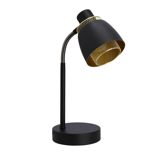 Regulowana lampka biurkowa Aleksandria 41-13774 czarny złoty