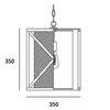 Nowoczesna LAMPA wisząca NEW YORK P01403AU-WH Cosmolight metalowy ZWIS do sypialni klatka tuba złota