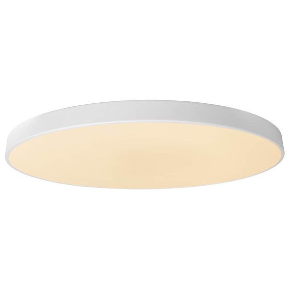Plafon okrągły UNAR 79185/80/31 Lucide LED 80W 2700K na korytarz biała