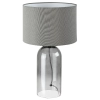 Stołowa lampa do salonu Luxin 74048 szklana dymiona tuba szary