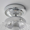 Łazienkowa lampa sufitowa Chestona 96489 Endon szklana IP44 przezroczysty chrom