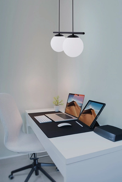 Wisząca lampa Arton K-4965 loftowa nad stół biała czarna