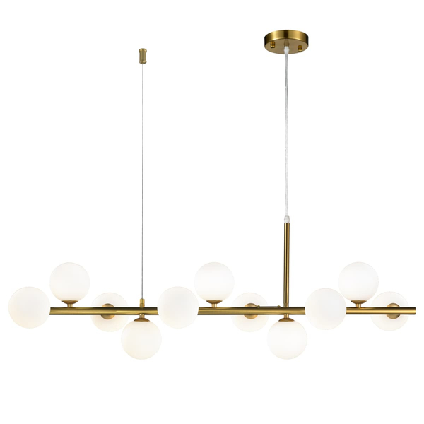 Jadalniana lampa wisząca MINI MOON ST-8118P-11 gold Step molekuły złota mleczna
