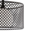 LAMPA sufitowa VEN N2098/1H metalowa OPRAWA plafon ażurowy czarny