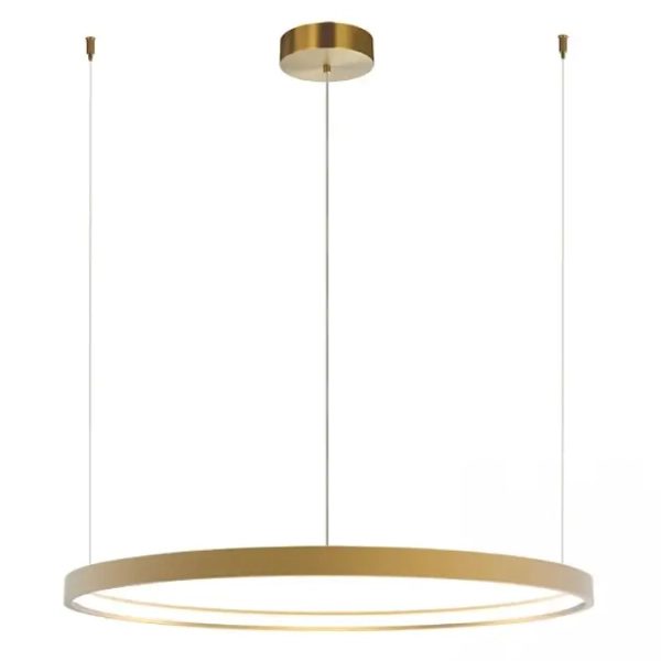 Cirle duża ledowa wisząca lampa 23032 LED 28W 3000K do sypialni złoty