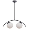 Podwójna lampa zwieszana Wave 5013 Zumaline kule balls metal szkło biały czarny