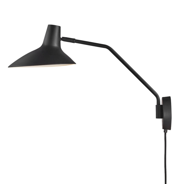 Lampa ścienna Darci 2120551003 DFTP do kuchni metalowa czarna